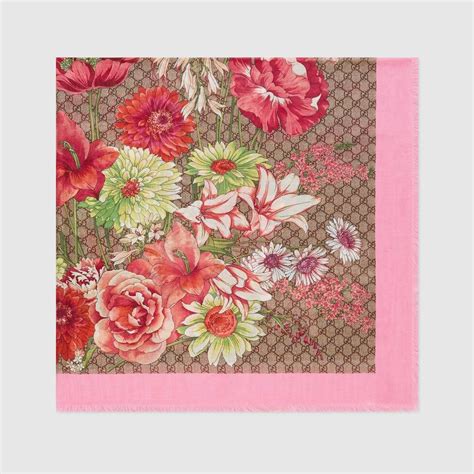 gucci cashmere silk scarf|Gucci Scarves, Silks, Stoles & Shawls for Women .